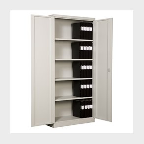 St�lskab FS210 inkl. 4 hylder 1980x1000x440 mm gr�/gr�
