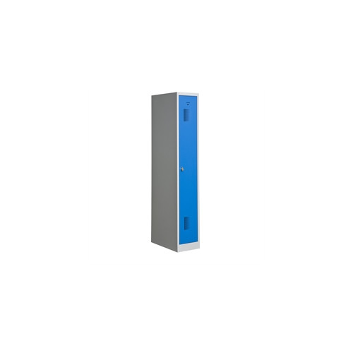 Garderobeskab KS310 1/1, gr�/bl�