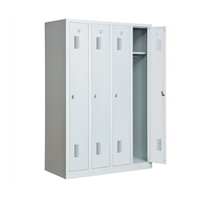 Garderobeskab KS340 4/1, gr�/gr�