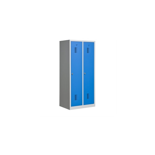 Garderobeskab KS420 2/1, gr�/bl�