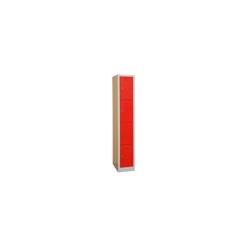 Garderobebox SMS104 1x4 gr�/r�d
