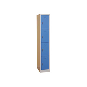 Garderobebox SMS104 1x4 gr�/bl�