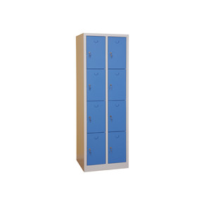 Garderobebox SMS204 2x4 gr�/bl�