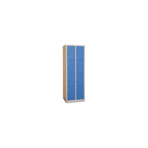 Garderobebox SMS204 2x4 gr�/bl�