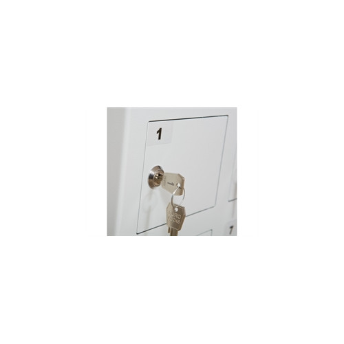 Sm�rumsskab med 20 rum gr�/gr�