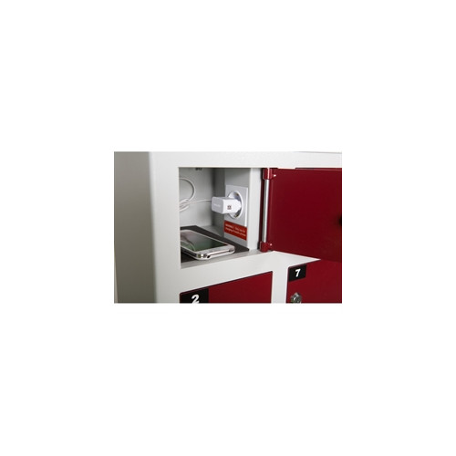 Sm�rumsskab, mobilladeskab med 20 rum gr�/vinr�d