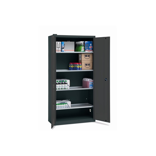 Kemikalieskab KS-1 4  galv. hylder Gr� 7016