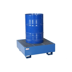 Spildbakke 1 tromle - st�ende, bl�