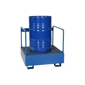 Spildbakke 1 tromle - st�ende, r�kv�rk, bl�