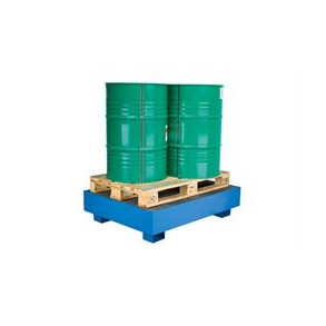 Spildbakke 2 tromler - st�ende, bl�