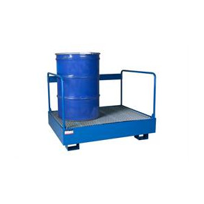 Spildbakke 2 tromler - st�ende, r�kv�rk, bl�