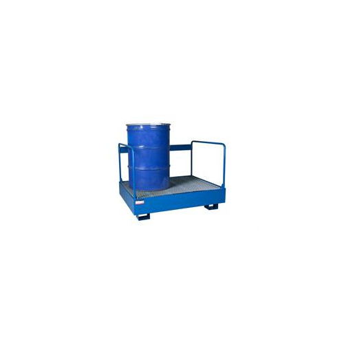 Spildbakke 2 tromler - st�ende, r�kv�rk, bl�