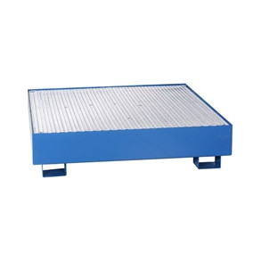 Spildbakke 4 tromler - st�ende, bl�