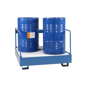 Spildbakke 4 tromler - st�ende, r�kv�rk, bl�