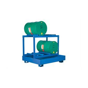 Spildbakke 2Hx2B tromler - liggende, bl�