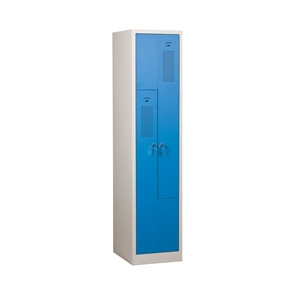 Z-Boxskab KSZ 1x2, cyl.l�s, gr�/bl�