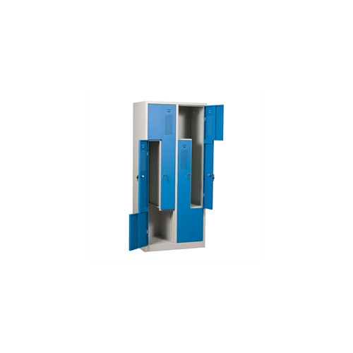 Z-Boxskab KSZ 2x2, cyl.l�s, gr�/bl�