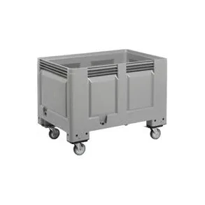 Big-Box 1200x800x760 mm, gr�, t�t, hjul