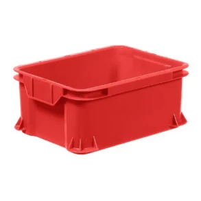 Plastkasse Uni 400x300x165 mm. R�d