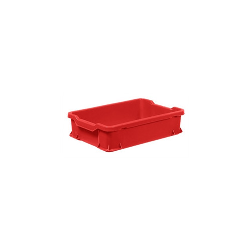 Plastkasse Uni 600x400x145 mm. R�d