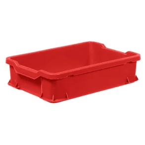 Plastkasse Uni 600x400x145 mm. R�d