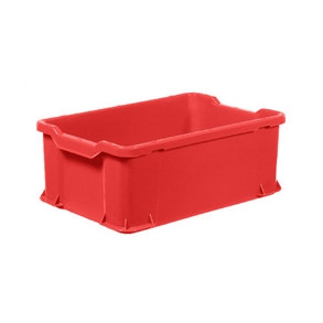 Plastkasse Uni 600x400x225 mm. R�d