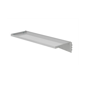Hylde 875x300mm, m/sarg og konsoller, gr�