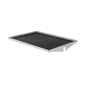 Hylde 875x300 mm, m/gummim�tte, sarg og konsoller, gr�