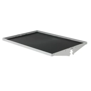 Hylde 875x300 mm, m/gummim�tte, sarg og konsoller, gr�