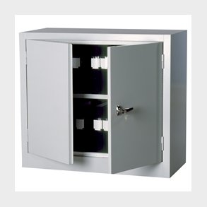 St�lskab brandisoleret H900xB1000xD450 mm gr�/gr�