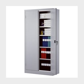 St�lskab brandisoleret H1990xB1000xD450 mm gr�/gr�
