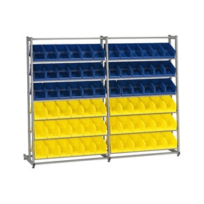 Plastboksstel HD 300/2 inkl. 72 plastbokse