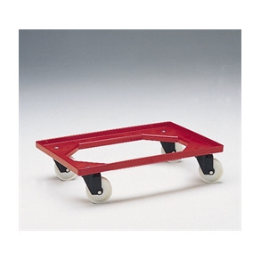 Plasttralle Roller 600x400 mm, PP-hjul 100 mm