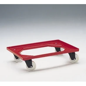 Plasttralle Roller 600x400 mm, PP-hjul 100 mm