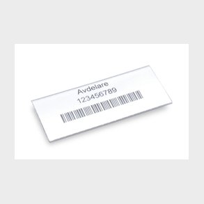 Etiket 75x30 mm til lagerskuffe 1000 stk (50 A4-ark)