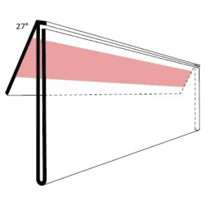 Etiketholder 27� EX tape, 210x39 mm, 50 stk