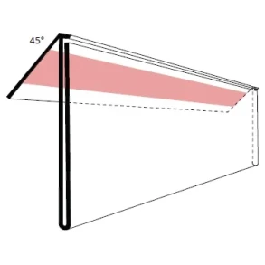 Etiketholder 45� EX tape, 210x39 mm, 50 stk