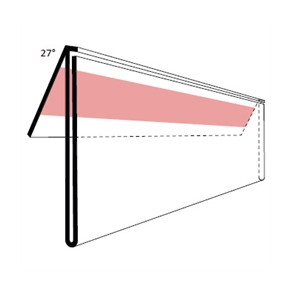 Etiketholder 27� EX tape, 210x39 mm, 50 stk
