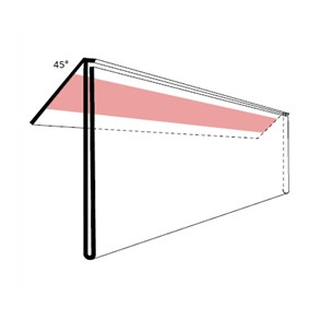Etiketholder 45� EX tape, 210x39 mm, 50 stk