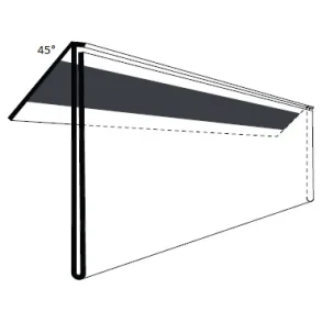 Etiketholder 45� EXB magnet, 210x50 mm, 50 stk
