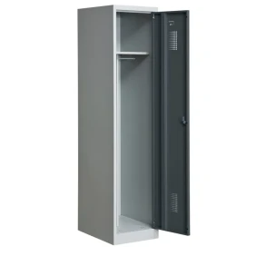 Garderobeskab KS410 1/1, gr�/m�rkegr�