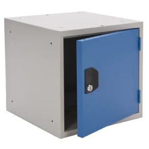 Sm�rumsskab 305x305x305mm gr�/bl�