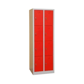 Garderobebox SMS204 2x4 gr�/r�d