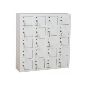 Sm�rumsskab med 20 rum gr�/gr�