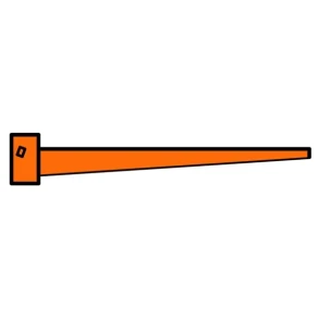 Gren L: 1000 mm. Max. last 500 kg.