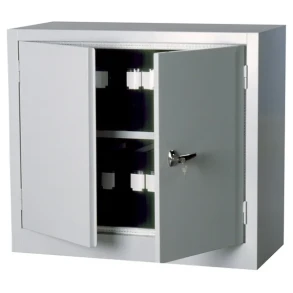 St�lskab brandisoleret H900xB1000xD450 mm gr�/gr�