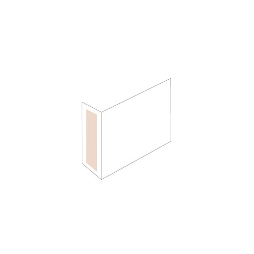 Gangskilt 90� GS 150x150 mm, transparent