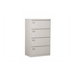 H�ngemappeskab dobb. HS204, 4 skuffer, gr�