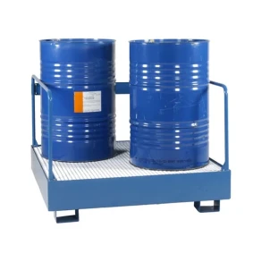 Spildbakke 4 tromler - st�ende, r�kv�rk, bl�