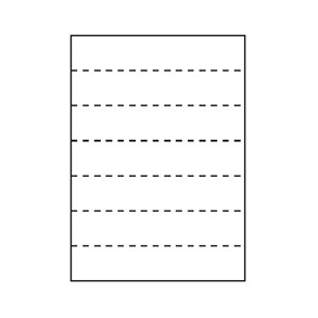 Etiketark A4, 7 stk 210x40 mm etiket./ark, hvid